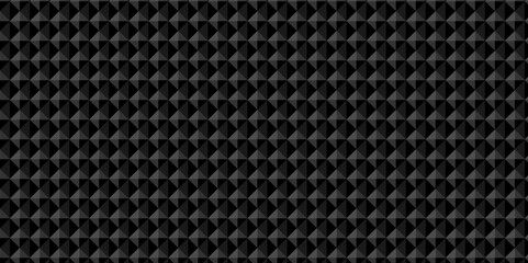 Abstract overlapping diamond repeat black cube creative overlap design. vector geometric pattern square textile fabric ornament texture background.	
