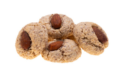 almond cookies isolated