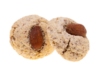 almond cookies isolated