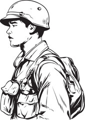 illustration of a soldier