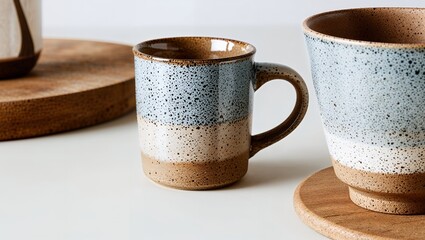 Rustic speckled mug design resource 