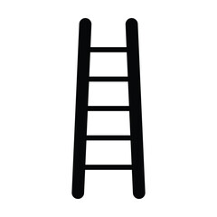 Ladder icon, vector symbol illustration design element for step-by-step business growth and success