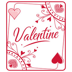 valentine greeting card