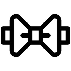 Bow tie. Editable stroke vector icon.