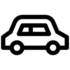 Naklejka premium Limousine. Editable stroke vector icon.