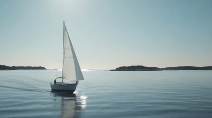 Baltic Sea aerial view showcasing vast expanse of water and distant coastline, symbolizing natural beauty and serene landscapes.