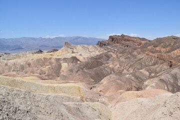 The dramatic harsh desert landscapes of Death Valley in Mojave, California