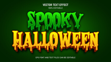 Spooky halloween editable text effect