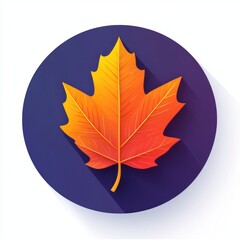 Obraz premium Autumn Maple Leaf Graphic Design