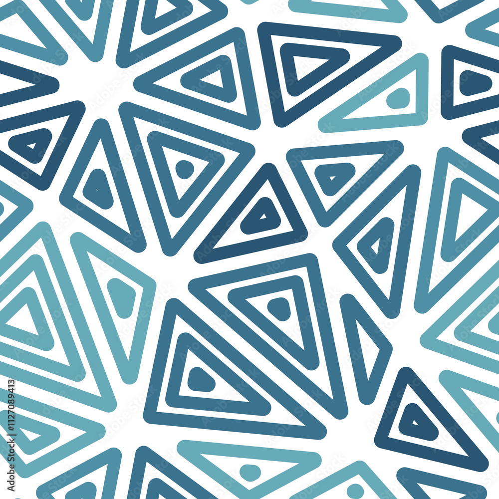 Poster triangle shapes background. big triangles size. multiple repeated inner triangles. mono tone style. 