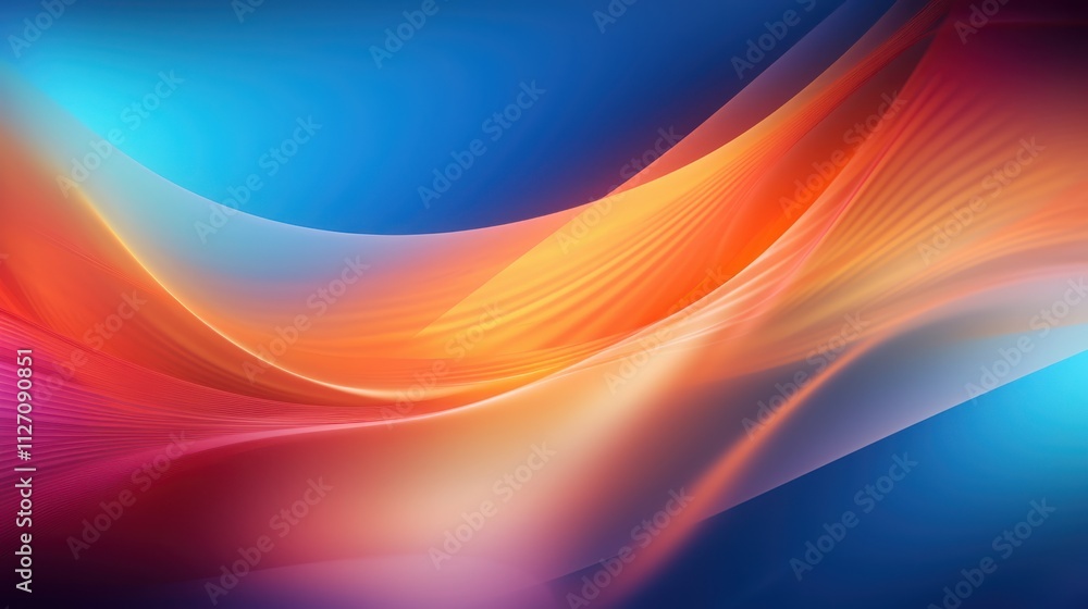 Poster abstract colorful waves design background image