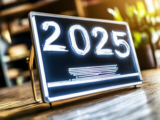 2025 New Year Illuminated Sign