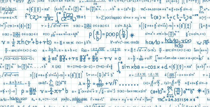 Mathematical analysis and calculation formulas on seamless grid lines.