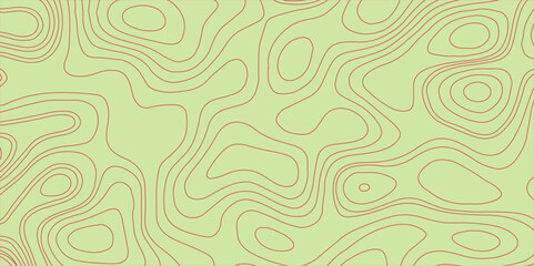 Map with topographic contour line background vector. Topographic map lines, contour background.