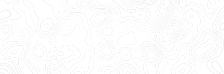 Map with topographic contour line background vector.  Geographical location lines, cartography contour line. 