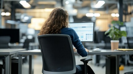 Person working at desk with poor posture, emphasizing the importance of ergonomic practices for maintaining health and productivity in the workplace.