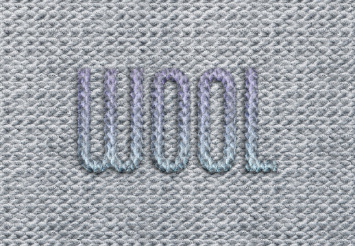 Wool Text Effect with AI Texture