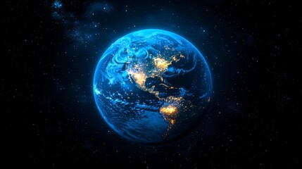 Digital Globe Network Concept Illustration. Generative AI