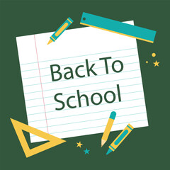 Colorful Back-to-School Clipart Featuring Supplies, Books, and Education Themes