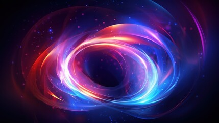 Abstract swirling light patterns in vibrant colors