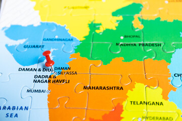 Political map of India