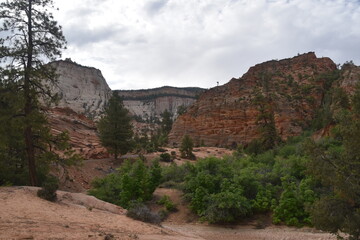 The dramatic landscapes and natural valleys of Zion National Park in Utah