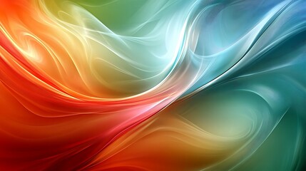 Fototapeta premium Abstract colorful swirls and waves background.