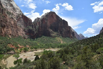 The dramatic landscapes and natural valleys of Zion National Park in Utah