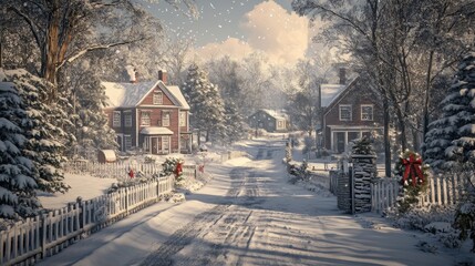 A simple background illustration with a Christmas theme