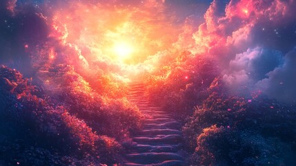 Fototapeta premium Luminous Paths to the Soul