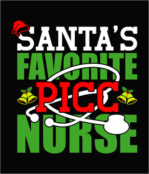 Santa's favorite picc nurse cut file.