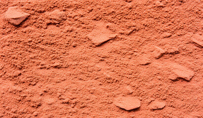Fototapeta premium Dry red sand dune flat surface texture