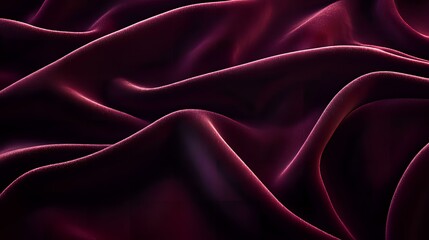 Obraz premium Burgundy Velvet Drapery: A Luxurious Texture