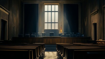Obraz premium Business meeting room with vacant chairs, symbolizing the importance of preparation and anticipation in professional environments