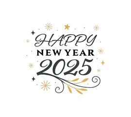 Obraz premium Happy new year 2025