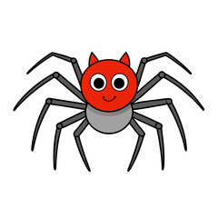 spider on a white background