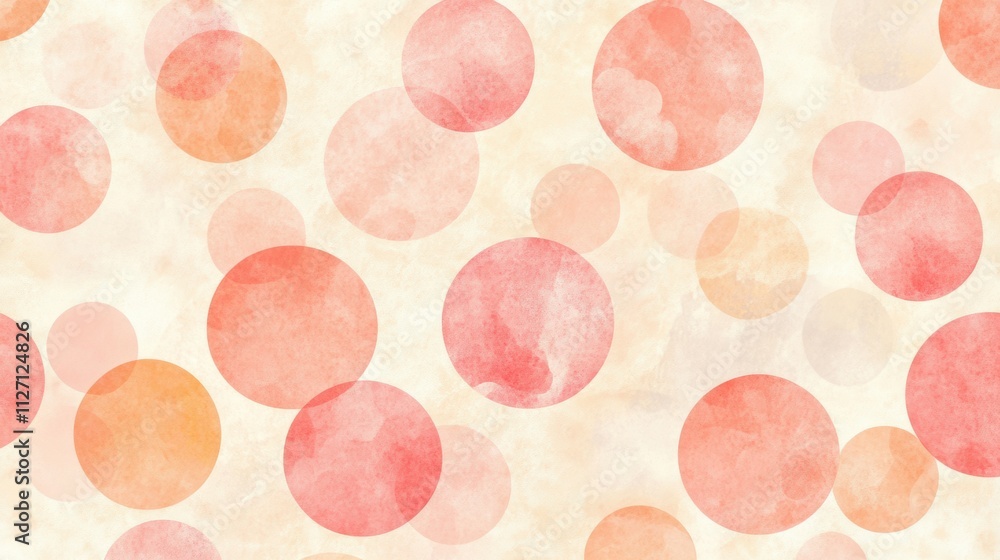 Poster colorful abstract circles create a soft background design