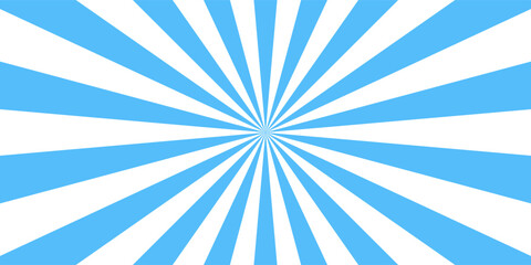 Sunburst background. Light blue abstract pattern.