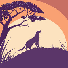 Magical Unicorn Silhouette Under Moonlight