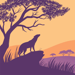 Magical Unicorn Silhouette Under Moonlight