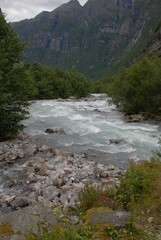 stream in the mountains Norway