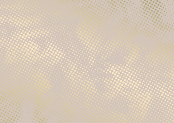 Trendy Chic background. Modern stylish gold texture for cover design, cards, flyer, poster, print, gift wrapper, package. Pastel color and gold patina effect. Luxury halftone template for design.