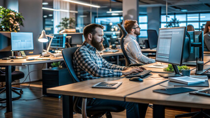 programmer tablet planning with business people office website developer coding bootcamp review mentor collaboration software engineer tech