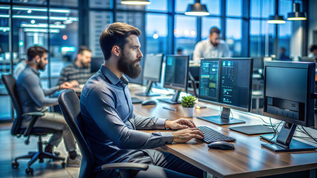 programmer tablet planning with business people office website developer coding bootcamp review mentor collaboration software engineer tech