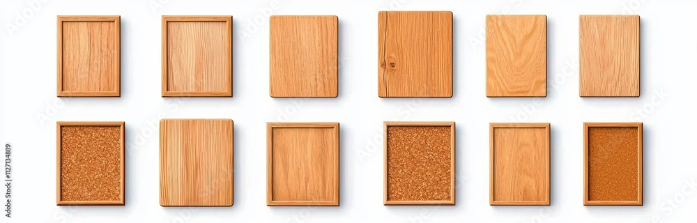 Poster the pin board has a cork texture surface and a wooden frame. the bulletin background is empty for po