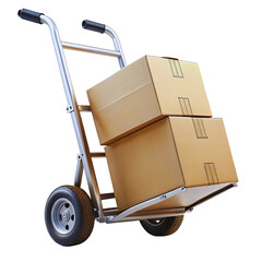 hand truck with boxes