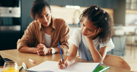 Daughter with learning disability, mother and teaching in home for development, growth or study....