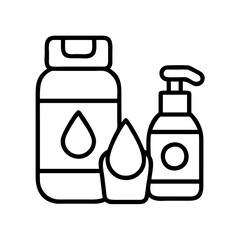 self care essentials lotions oils icon, self care essentials lotions oils vector