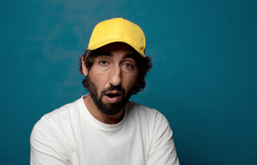 young adult bearded employee man