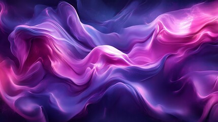 Obraz premium Abstract purple and pink flowing waves, digital art.